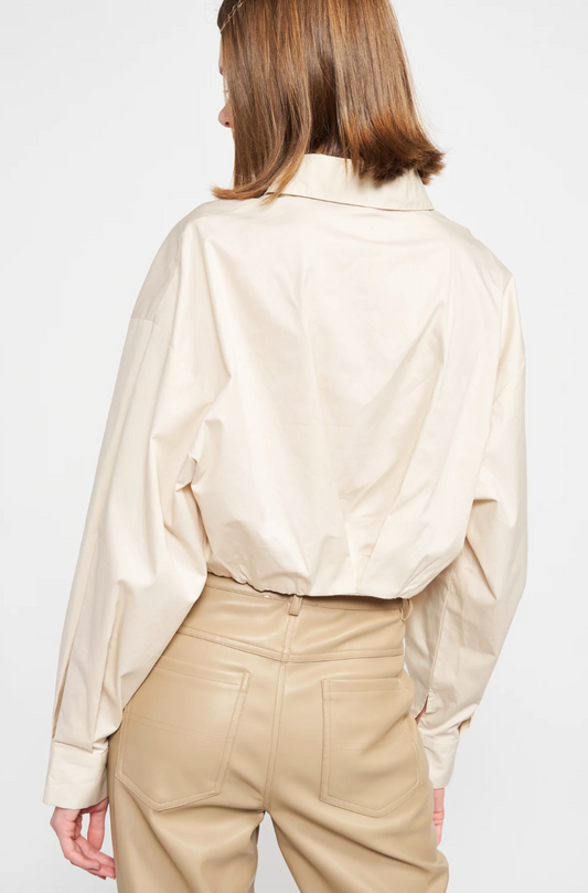 Lessie Cropped Button Down by En Saison